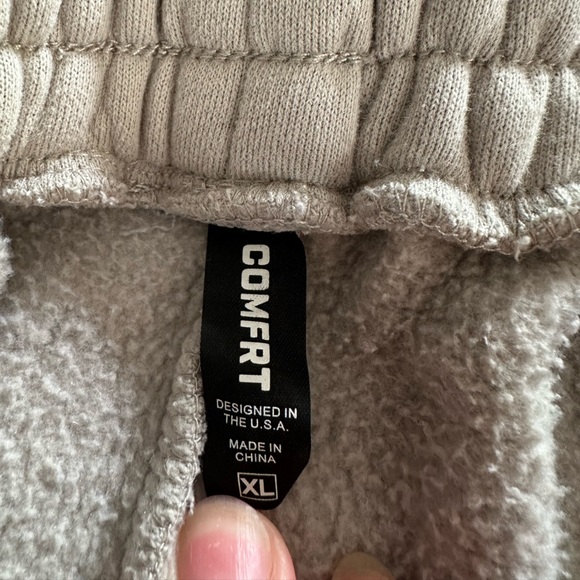 COMFRT Jogger Sweatpants XL Unisex Stone - Matching Hoodie Sold Separately - Picture 3 of 6